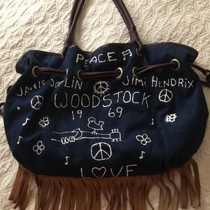 Woodstock hippie purse